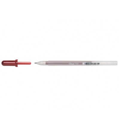 Ручка гелевая SAKURA GLAZE 3D-ROLLER глянцевая, Цвет: Темно-красный