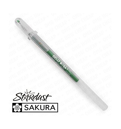 Гелевая ручка SAKURA Gelly Roll Stardust, мерцающая, Цвет: Лесной зеленый