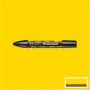 Маркер Winsor&Newton Brushmarker, двусторонний 2 пера (кисть и долото), Цвет: Y367 Желтый канареечный