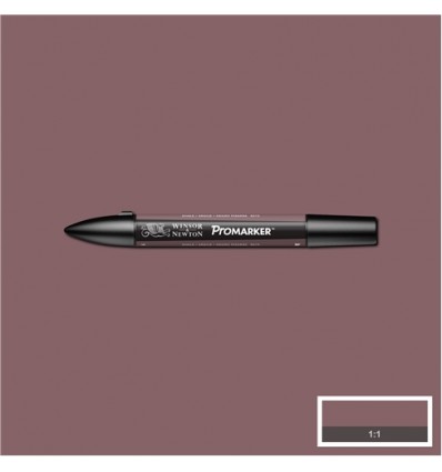 Маркер Winsor&Newton Promarker, двусторонних 2 пера (тонкое и долото), Цвет: R215 Коричневый сланец