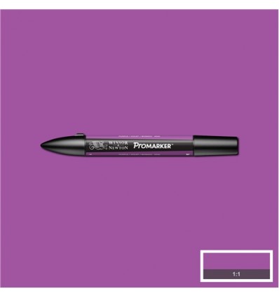 Маркер Winsor&Newton Promarker, двусторонних 2 пера (тонкое и долото), Цвет: V546 Пурпурный