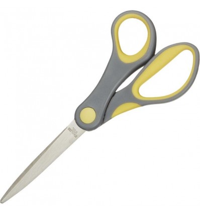 Ножницы Attache, 18см с пластиковые прорезиненные эллиптические ручки