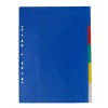 Разделитель листов разноцветный Attache А3 (290х420мм), пластиковый, 5 листов