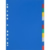 Разделитель листов разноцветный Attache А4 (290x210мм), пластиковый, 12 листов