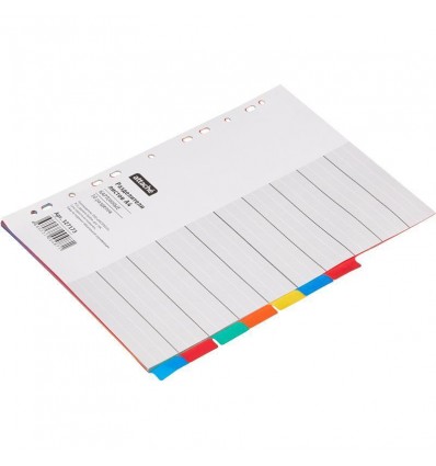 Разделитель листов разноцветный Attache А4 (290x210мм), картонный, 10 листов