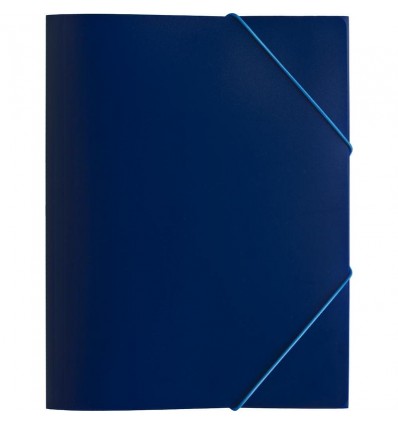 Папка на резинках Attache А4 пластиковая до 200 листов, синяя