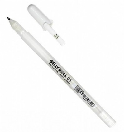 Ручка гелевая Sakura Gelly Roll 05, (0,3мм) , Цвет: Белый