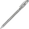 Ручка гелевая Crown, 0.7мм, серебристая