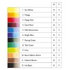 Набор акварельных (чернильных) красок Derwent Inktense Paint Pan Travel Set 12 цветов в кюветах, в пластиковом пенале, кисть