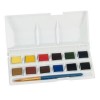Набор акварельных красок в полу-кюветах DALER ROWNEY Simply, 12 цветов, пластиковый карманный пенал