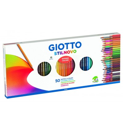 Набор цветных карандашей GIOTTO Stilnovo, 3,3мм, 50 цветов в картонной коробке