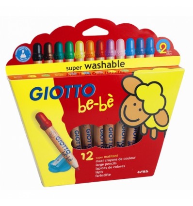 Набор детских утолщенных карандашей MATITONI Super GIOTTO BE-BE 466500, 12 цветов