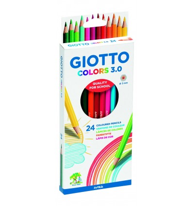 Набор цветных карандашей GIOTTO COLORS 3.0 276700, 24 цвета в картонной коробке