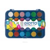 Краски акварельные GIOTTO WATERCOLORS d-30мм, 24 цвета в пластиковом пенале с кистью