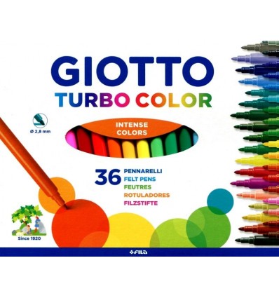 Набор фломастеров GIOTTO TURBO color 36 цветов