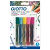 Клей для декора GIOTTO GLITTER GLUE CONFETTIS 545400, цветные конфетти, 5 цветов по 10,5мл