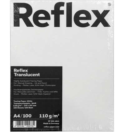 Калька REFLEX A4 (21*29.7см), 110г/м, мягкая пачка 100 листов