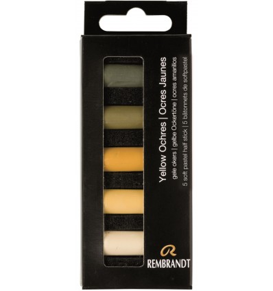 Набор сухой пастели REMBRANDT ROYAL TALENS - 5 цветов желтой охры, 1/2 стандартного мелка, картон