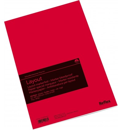 Альбом для маркеров Reflex Layout A3 (29.7*42см), 75гр., 100 листов, склейка по короткой стороне
