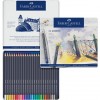 Набор цветных карандашей FABER-CASTELL Goldfaber, 24 цвета в металлической коробке
