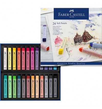Набор сухой пастели FABER-CASTELL Soft pastels, 24 цвета