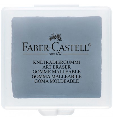Ластик для художников КЛЯЧКА Faber-Castell, 40*35*10мм, 1шт (серая)