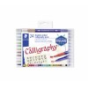 Фломастеры STAEDTLER Calligraph duo для каллиграфии, 24 цвета, двусторонние