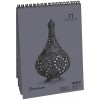 Блокнот для пастели Лилия Холдинг Pearl grey, А5, 160г/м2, холст, 30 листов, цвет бумаги: Серый жемчуг