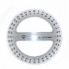 Транспортир круглый Domingo Ferrer 360°, 10см, пластик прозрачный