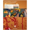 Альбом для пастели Clairefontaine Pastelmat, 240*300мм, 360гр., 12л., бархат 4 цв (белый, охра, коричневый, антрацит), склейка