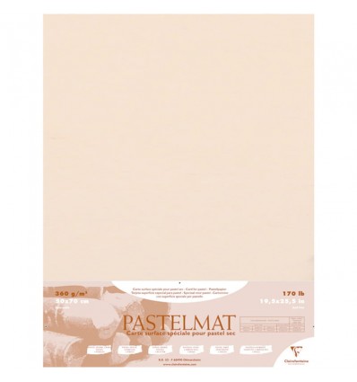 Бумага для пастели Clairefontaine Pastelmat, 500*700мм, 360гр., 5л., бархат, Кукуруза