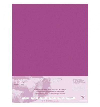 Бумага для пастели Clairefontaine Pastelmat, 500*700мм, 360гр., 5л., Винный