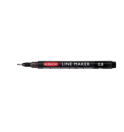 Ручка капиллярная DERWENT Line Maker 0.8мм, черная