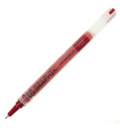 Ручка капиллярная DERWENT GRAPHIK LINE PAINTER 0.5мм, Цвет: №05 красный