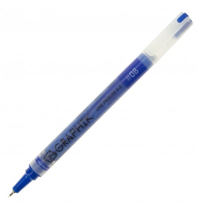 Ручка капиллярная DERWENT GRAPHIK LINE PAINTER 0.5мм, Цвет: №08 синий