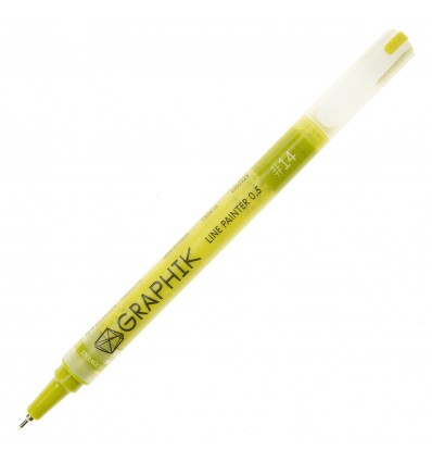 Ручка капиллярная DERWENT GRAPHIK LINE PAINTER 0.5мм, Цвет: №14 светло-зеленый