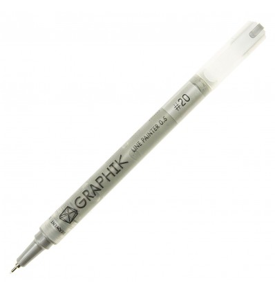 Ручка капиллярная DERWENT GRAPHIK LINE PAINTER 0.5мм, Цвет: №20 стальной