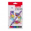 Набор капиллярных ручек Bruynzeel Fineliner pen (линер 0,4мм) 12 цветов