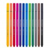 Набор капиллярных ручек Bruynzeel Fineliner pen (линер 0,4мм) 12 цветов