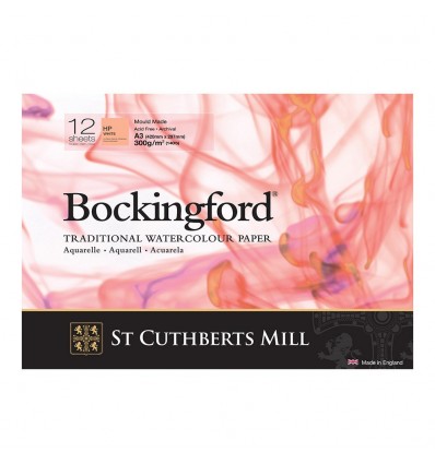 Альбом для акварели Saunders Bockingford H,P, White (Сатин - гладкая), А3 (29x42см), 300г/м2, 12 листов