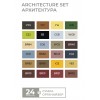 Набор маркеров SKETCHMARKER Architecture Set, 2 пера (долото и тонкое), 24 цвета в сумке-органайзере