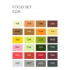Набор маркеров SKETCHMARKER Food Set ( Еда) , 2 пера (долото и тонкое), 24 цвета в сумке-органайзере