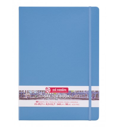 Скетчбук для зарисовок Art Creation ROYAL TALENS 21*30см, 140гр., 80л., твердая обложка синяя