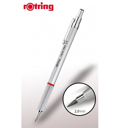 Механический карандаш Rotring RAPID PRO, HB 2.0мм, хромированное покрытие