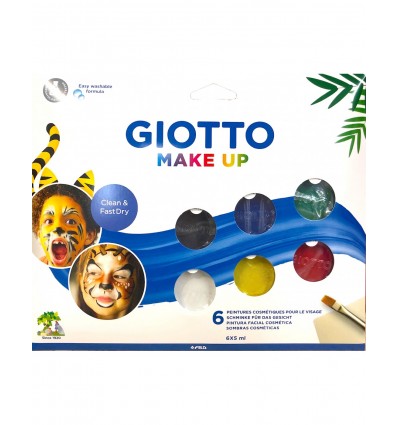 Краски для глица (грим) GIOTTO Make up Classic, 6 цветов по 5мл