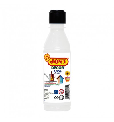 Краска акриловая JOVI, 250мл., пластиковая бутылка, Цвет: Белый