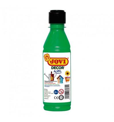 Краска акриловая JOVI, 250мл., пластиковая бутылка, Цвет: Зеленый
