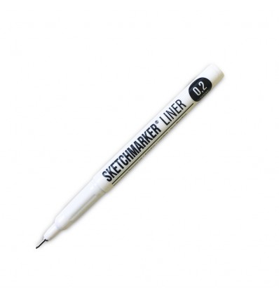 Ручка капиллярная (линер) Sketchmarker, 0.2мм черная
