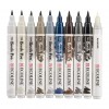 Набор акварельных маркеров ROYAL TALENS Ecoline Brush Pen Greys, 10 цветов серых оттенков