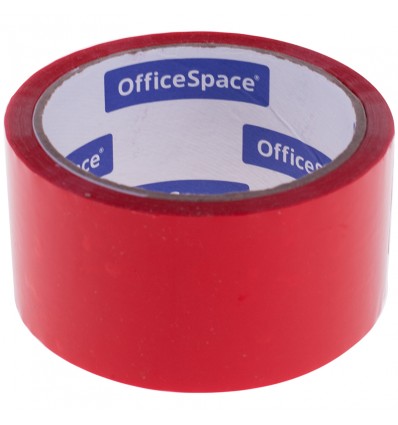 Клейкая лента упаковочная OfficeSpace, 48мм x 40м, 45мкм, красная